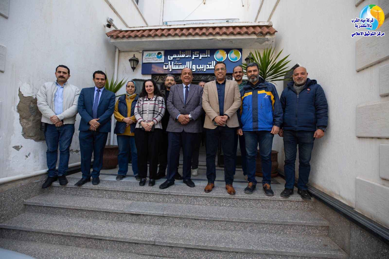 رئيس مياه الإسكندرية يتفقد مركز التدريب وفرع ومركز خدمة عملاء الرمل لمتابعة سير العمل
