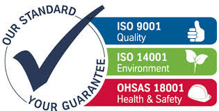 تجديد شهادة الجودة ISO 9001:2015 و شهادتى منظومة السلامة و الصحة المهنية OHSAS 18001:2007 و شهادة ال